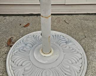 Ornate Cast Iron Patio Umbrella Stand