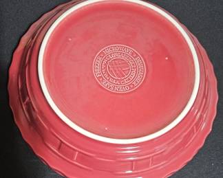 Longaberger Fiesta Scarlet Pie Plate second image