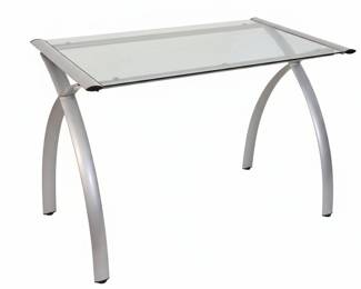 Glass top desk