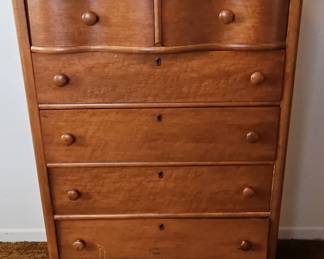 Birdseye Maple Tall Chest