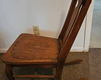 Antique Wooden Side Chair second image