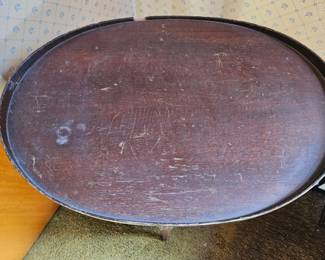 Mersman Oval Pedestal Side Table second image