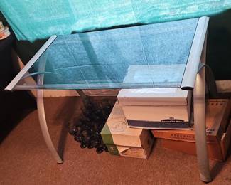 Glass top desk second image