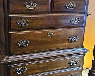 Vintage Walnut Tall Dresser
