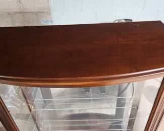 Antique Oak Curio Cabinet second image