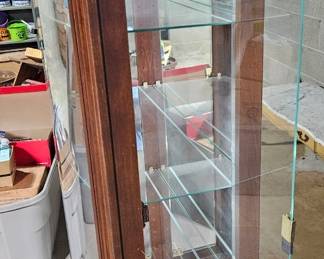 Antique Oak Curio Cabinet third image