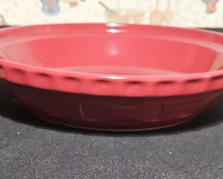 Longaberger Fiesta Scarlet Pie Plate