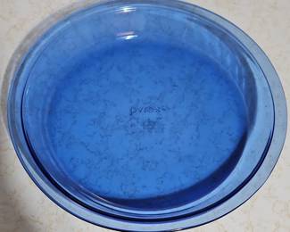Blue Pyrex Pie Plate