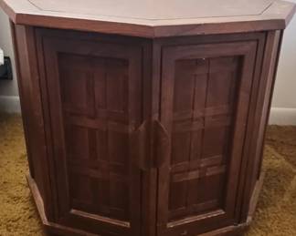 Hexagonal Corner Cabinet