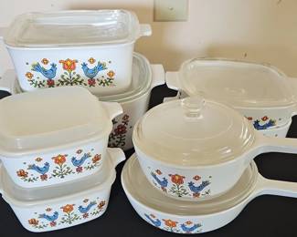 Corning Ware Country Festival Cookware piece set