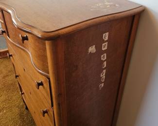 Birdseye Maple Tall Chest fourth image