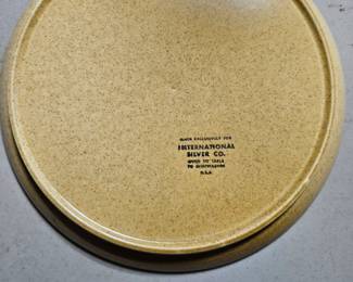 Yellow Floral Stoneware set dinner plates, dessert plates, bowls fourth image