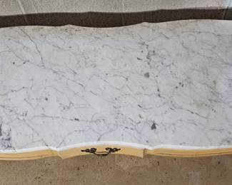 French Provincial Marble Top Coffee Table second image