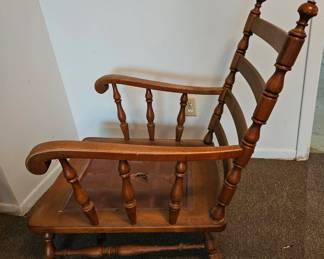 Wooden Spindle Back Armchair second image