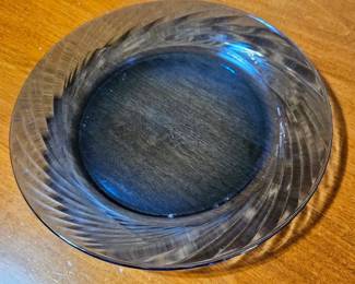 Cobalt Blue Swirl Pyrex Plates and Bowls third image