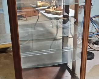 Antique Oak Curio Cabinet