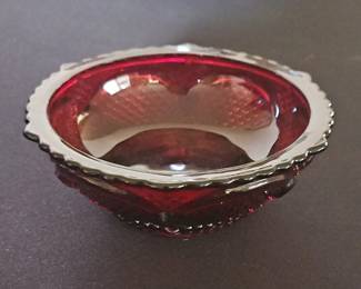 Avon Cape Cod Ruby Glass Candy Dish