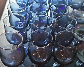 Cobalt Blue Glass Goblets