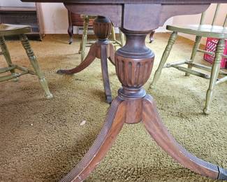 Mahogany Drop Leaf Dining Table second image
