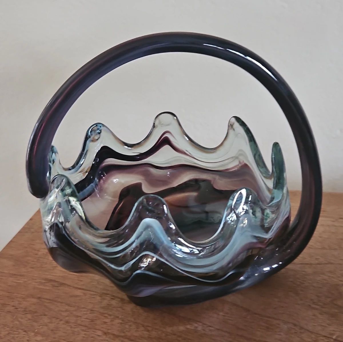 MuranoStyle Glass Basket