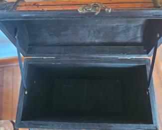 Bamboo and Metal Accent Chest second image