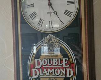 Double Diamond Ale Clock