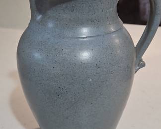 Speckled Blue Ceramic Pitcher