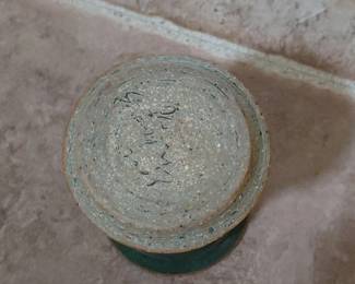 Green Glazed Ceramic Vase third image