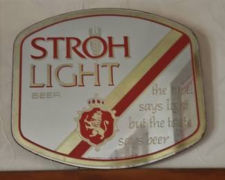 Stroh Light Beer Mirror