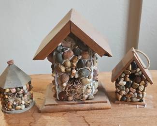Pebble Birdhouse Set