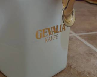 White Gevalia Coffee Canister third image
