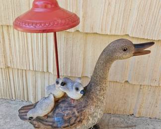 Solar Powered Duck Family Garden Light