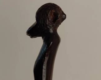 Carved Wooden Figural Letter Opener third image