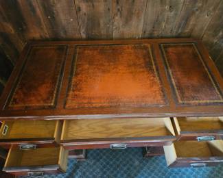 Mahogany Writing Desk and Chair Set third image