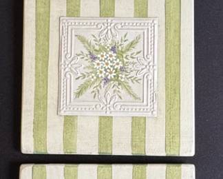 Lavender  Floral Wall Plaques