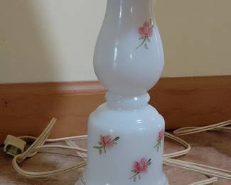 Vintage Milk Glass Lamps third image