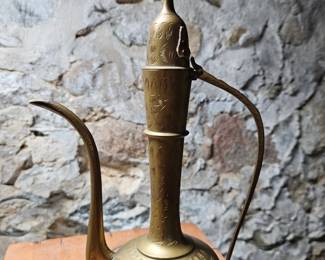 Vintage Indian Brass Ewer