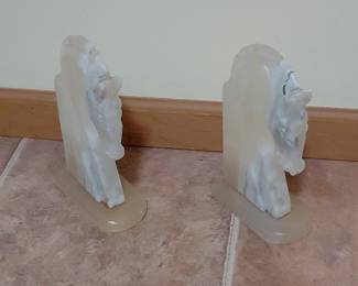 Onyx Horse Head Bookends second image