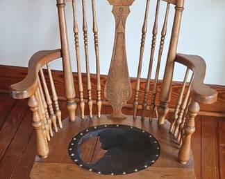 Antique Oak Chamber Rocking Chair