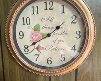 Floral Wall Clock