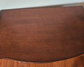 Bow Front Mahogany Nightstand second image