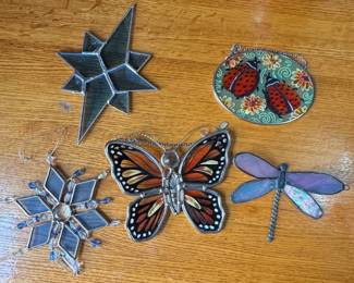 Stained Glass Ornaments Set
