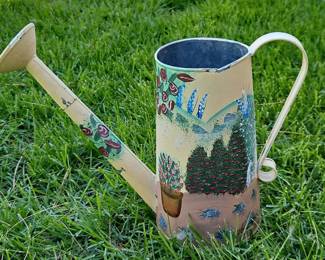 Handpainted Watering Can