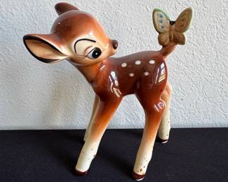 Bambi with Butterfly Figurine