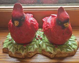 Cardinal Salt and Pepper Shakers