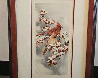 Winter Jewels  Cardinals Print