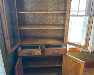 Oak China Cabinet second image