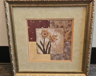 Daffodil Mixed Media Art