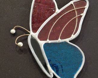 Stained Glass Butterfly Suncatcher