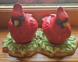 Cardinal Salt and Pepper Shakers